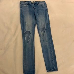 EIGHTYTWO blue ripped skinny jeans